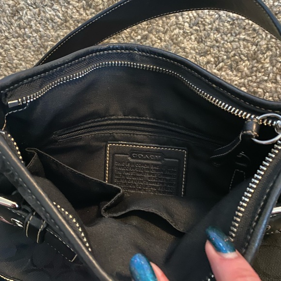 Black Coach Handbag with Digital Authenticity - Picture 6 of 14